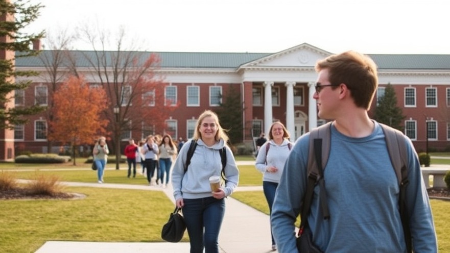 Students walking on campus, highlighting the impact of Texas universities on international students.