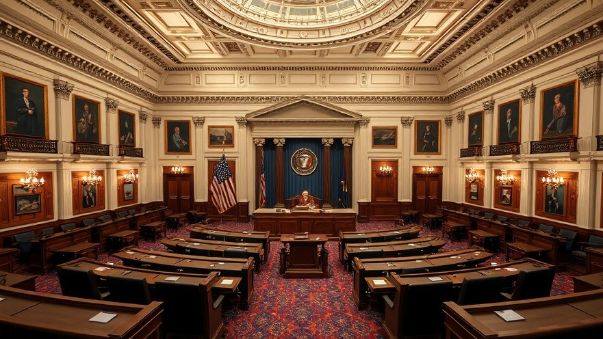 U.S. House of Representatives chamber showcasing current events in America