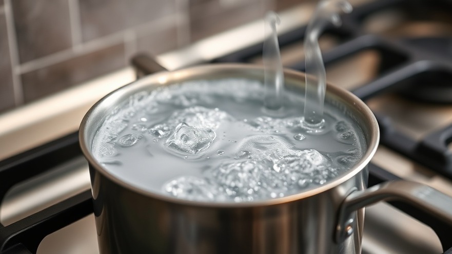 Close-up of boiling water, highlighting San Antonio community news on public safety.