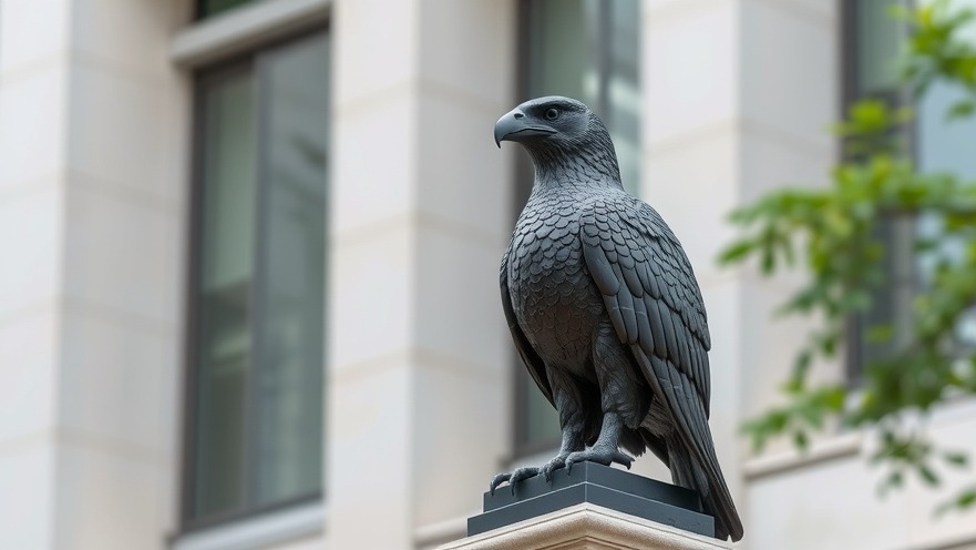 The Maltese Falcon statue, a classic cinema icon featuring Humphrey Bogart.