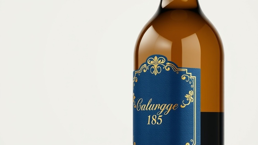 Elegant Sonoma Coast wines bottle with a blue and gold label, ideal for summer entertaining.