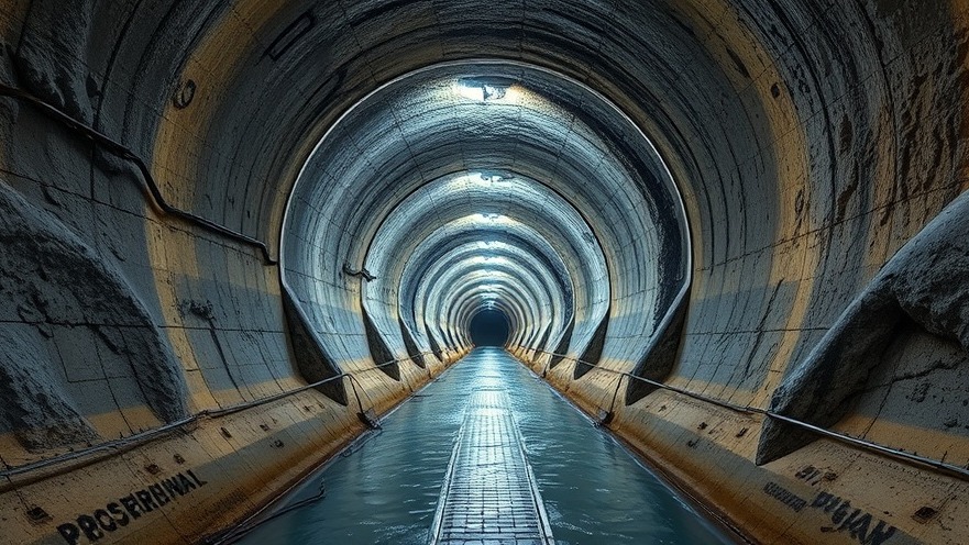 Innovative underground drainage tunnel as Texas flooding solutions in Houston.