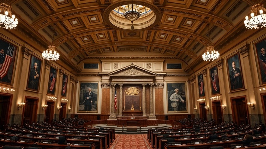 Inside Texas Senate showing Governor Abbott proposals framed by Texas legislative accountability