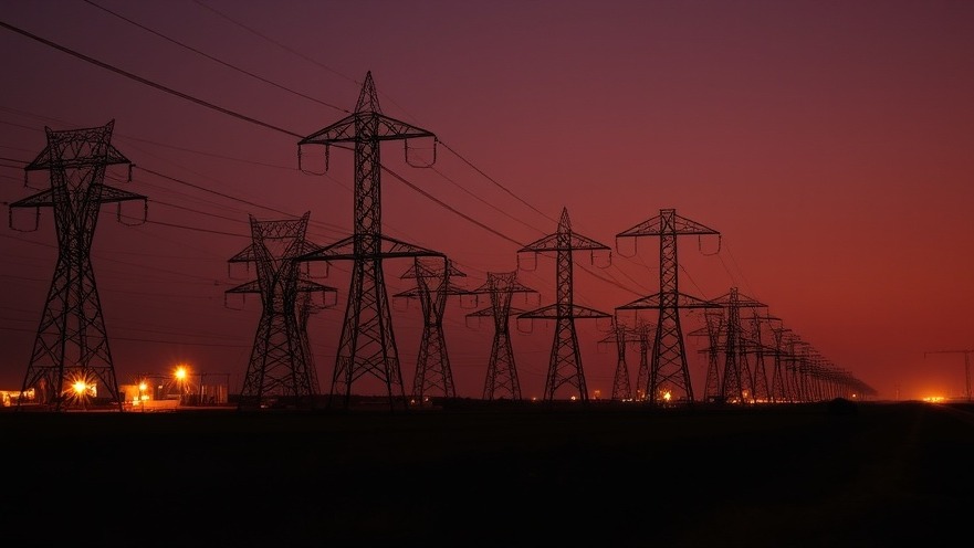 Power grid in Texas showcasing ERCOT authority for energy management.