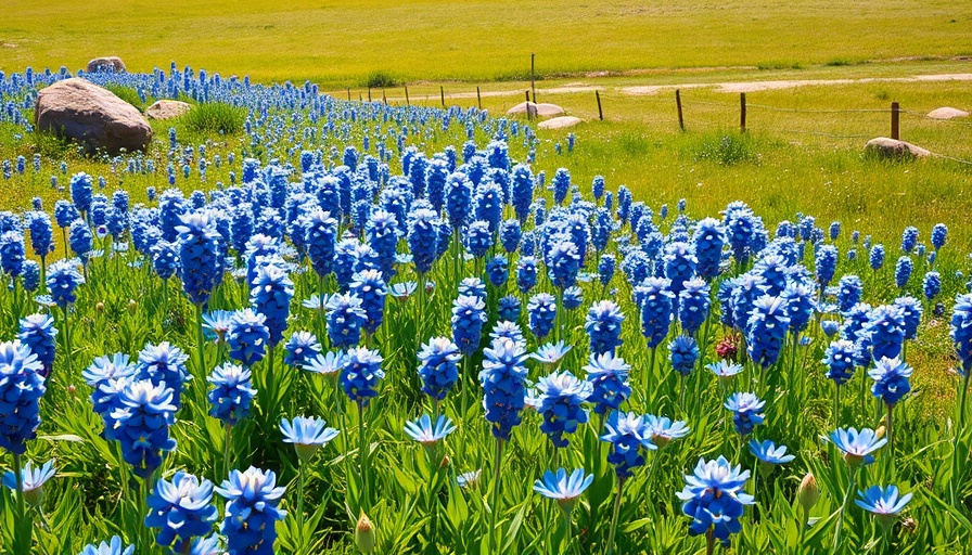 Bluebonnet field representing difference between astronomical and meteorological spring.