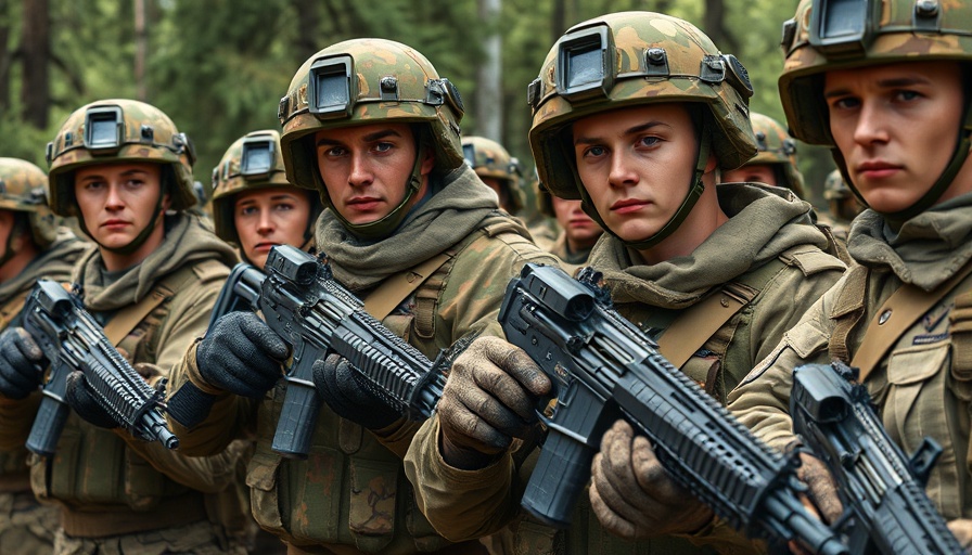 Taiwan's volunteer military soldiers in camouflage during training.