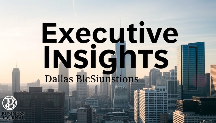 Dallas Business Journal Insights with skyline backdrop.