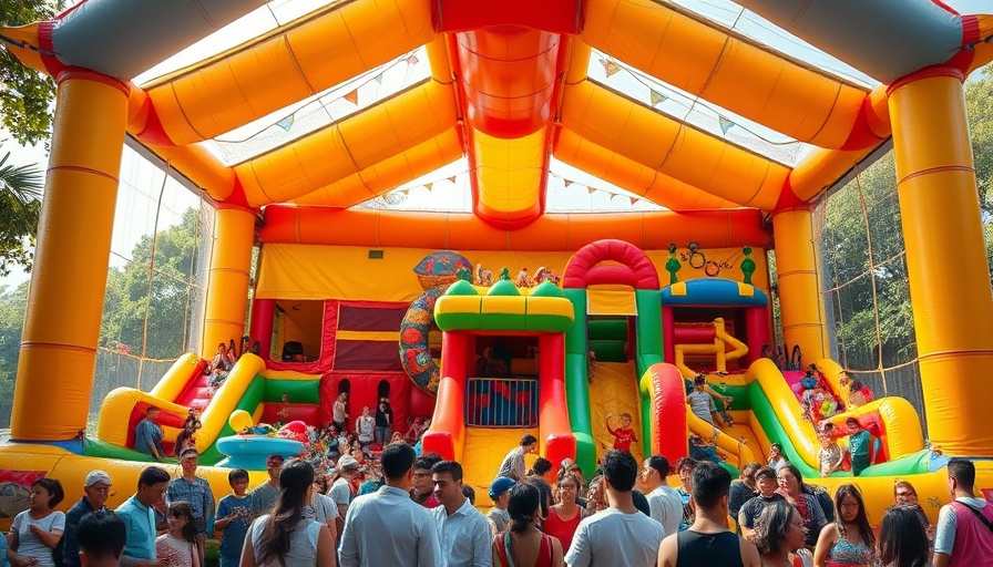 World's largest bounce house San Antonio filled with vibrant colors and visitors.