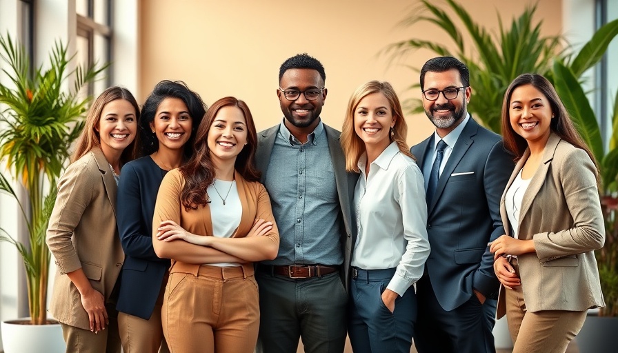 Diverse professionals in office, symbolizing building a referral network.
