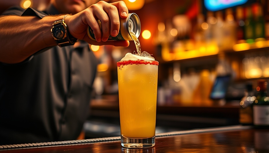 Bartender pours lemonade in cozy setting, showcasing wallet-friendly happy hours in Houston.