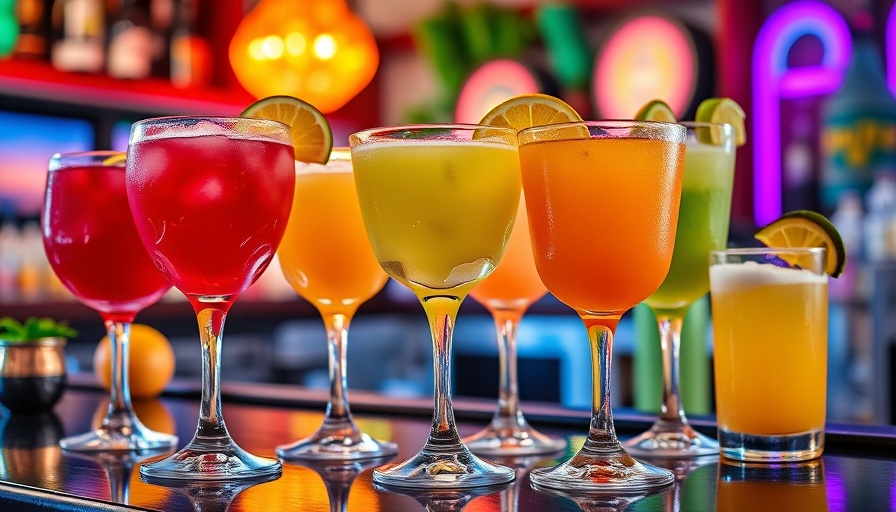 National Margarita Day deals Houston vibrant cocktail collage.