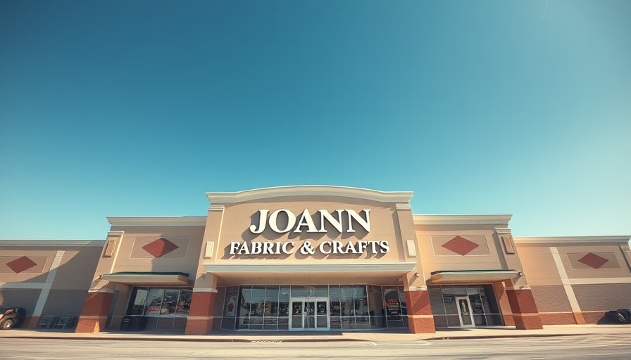 Joann auction Houston business store front exterior.