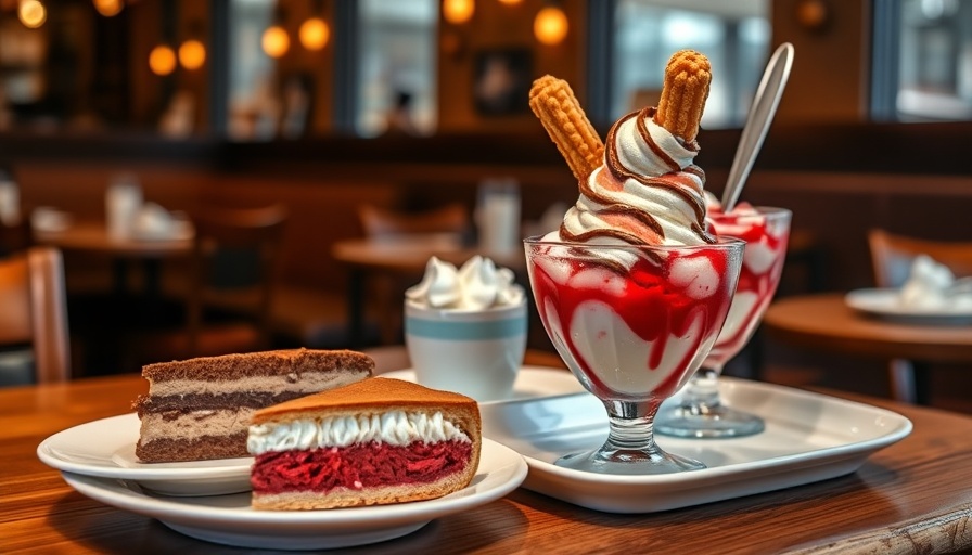 Best dishes at the Houston Rodeo: dessert display with churro sundae.