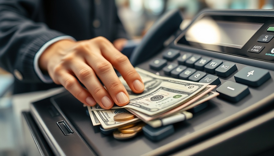 Detailed image of US currency in a register, symbolizing U.S. inflation forecast 2025.