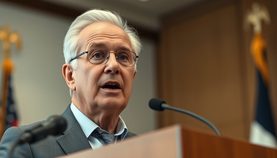 Confident man speaking at a podium about Iran nuclear negotiations.
