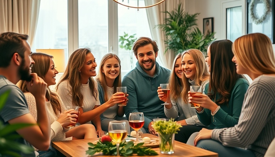 Young adults enjoying housewarming party, symbolizing the best housewarming gifts for young adults.