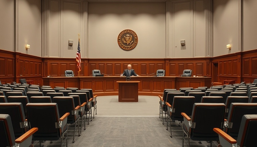 Empty city council chamber representing Brookshire councilmember theft scandal.