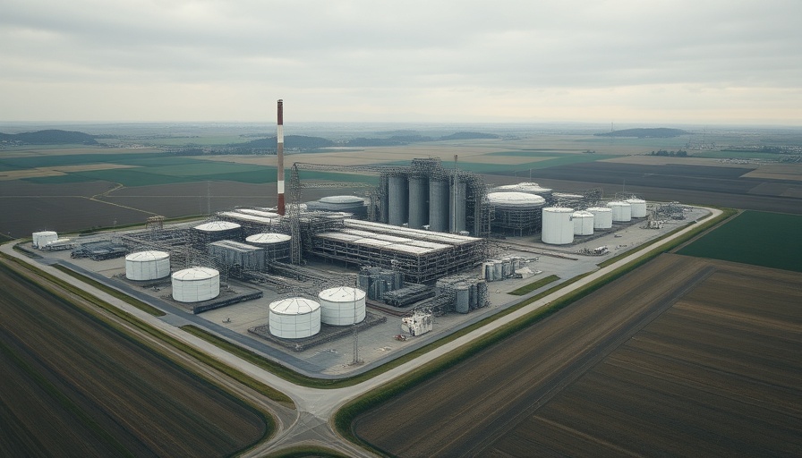 Aerial view of Texas industrial complex illustrating economic development.