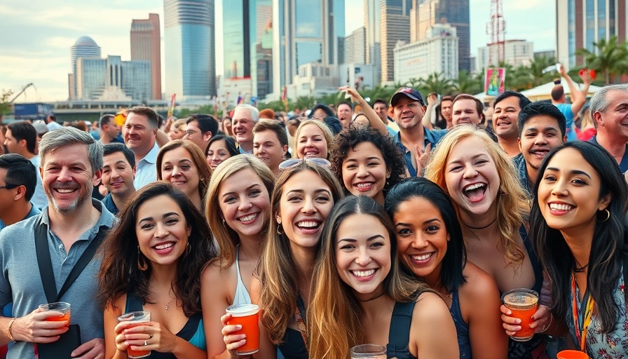 Collage of vibrant Houston entertainment this weekend, people having fun.