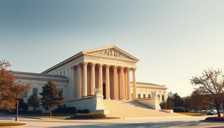 US Supreme Court building under clear sky symbolizing authority.