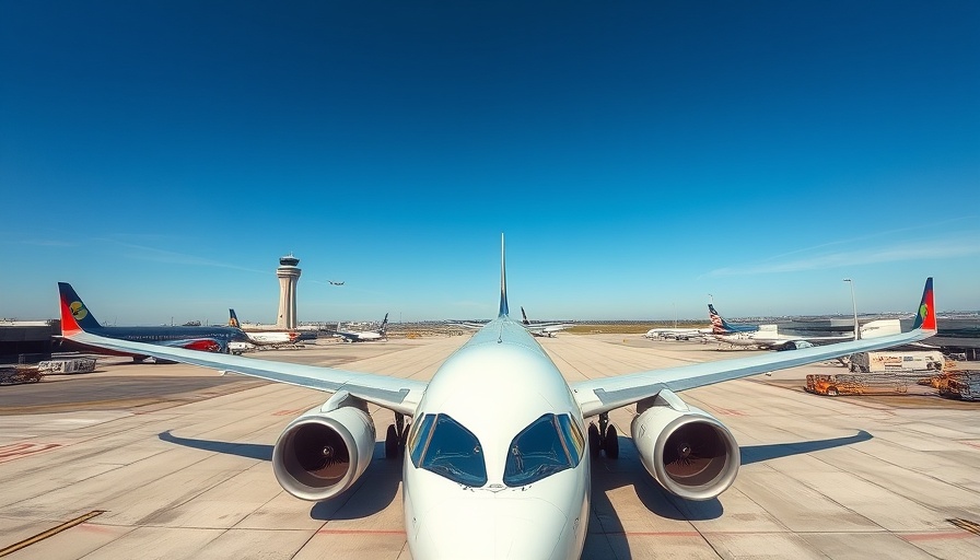 Measles outbreak at Virginia Dulles Airport with planes on tarmac near control tower.