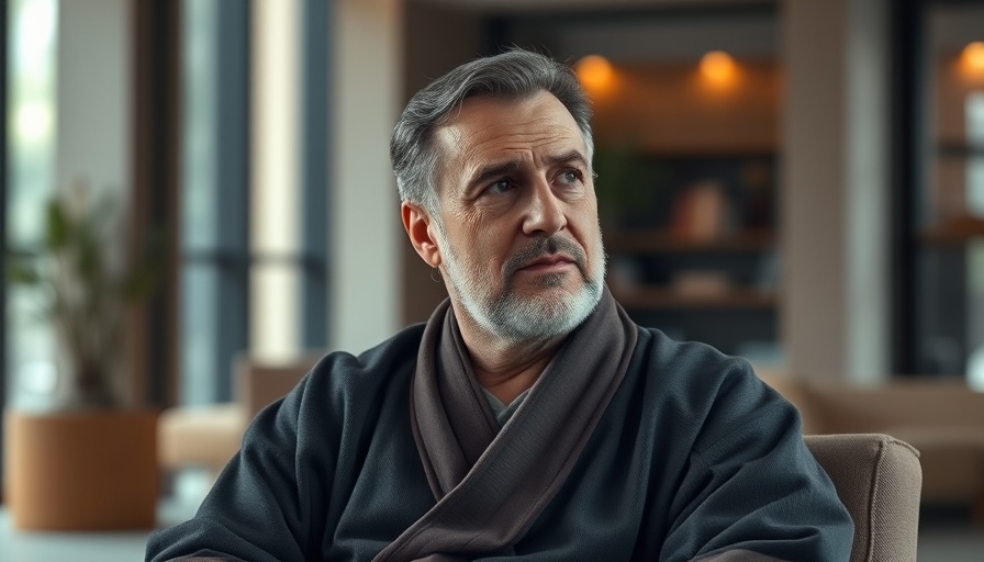 The White Lotus Season 3 Episode 4 Recap: Man in a robe, thoughtful.