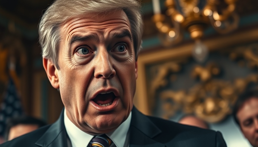 Breaking US news: middle-aged man with intense expression speaking.