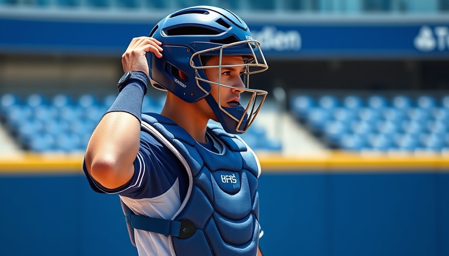 Catcher in blue gear during practice, related to Juan Soto Mets contract choice.