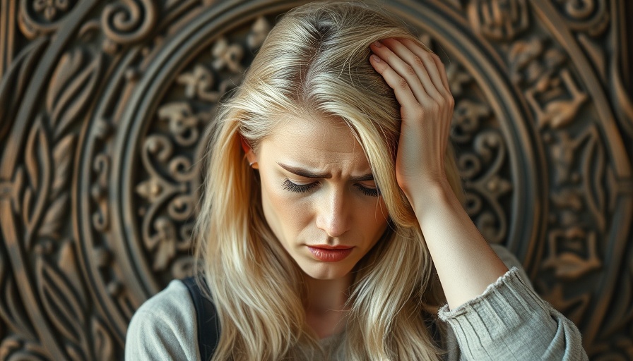 Blonde woman overwhelmed, stressed; manage your stress levels.