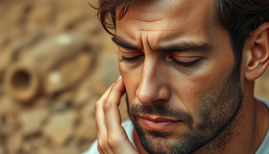Calm man with closed eyes in earthy background, Healthy Brain Aging
