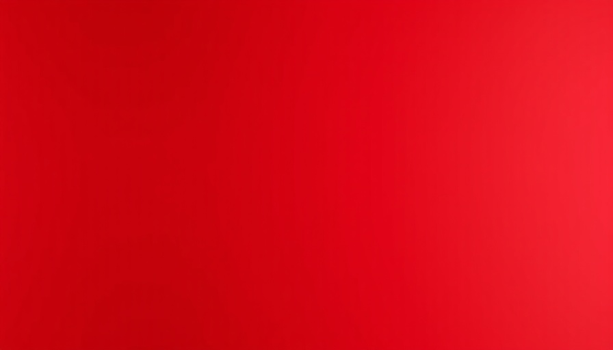 Solid red background symbolizing alertness.