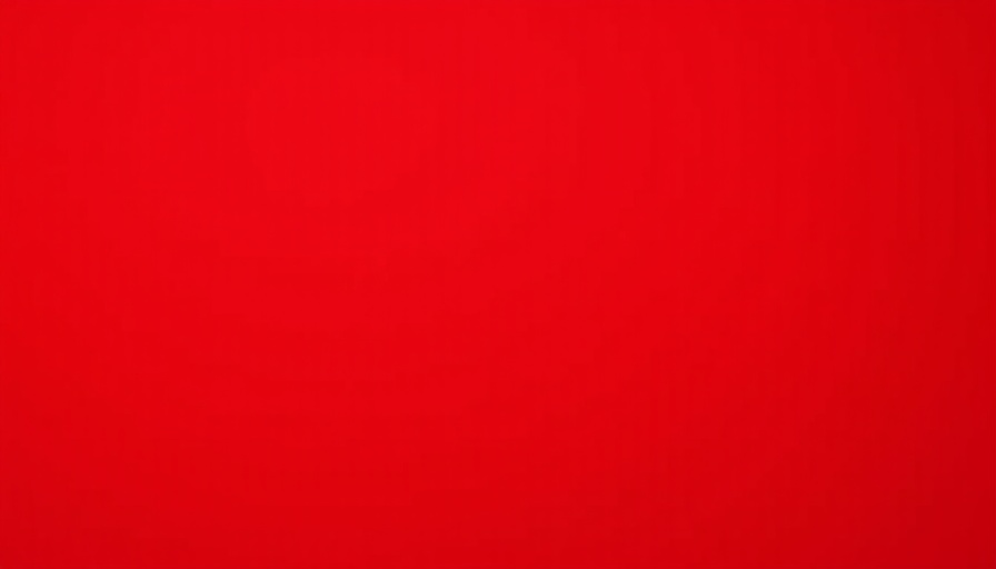 Solid red color background with vibrant tone.