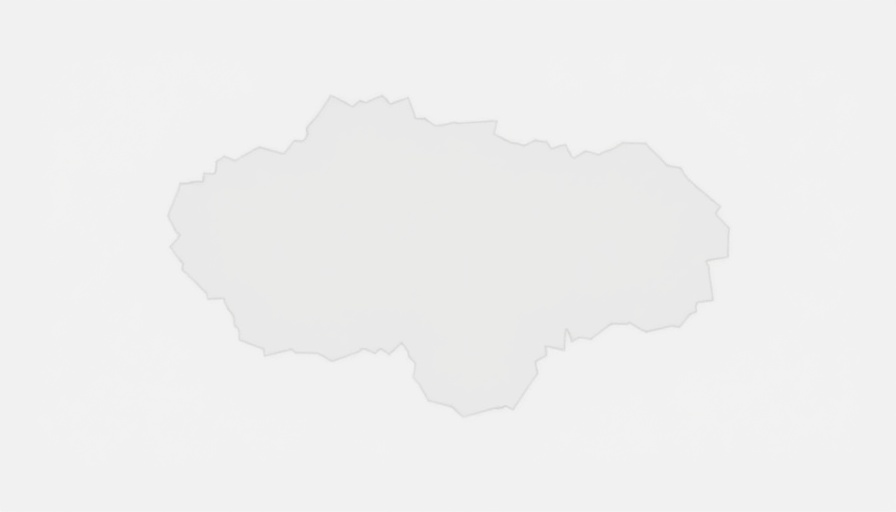 Abstract gray map with irregular outlines, static design.
