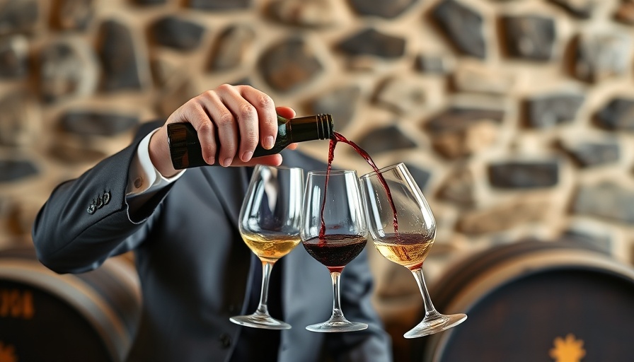 Wine being poured during Grapevine Spring Wine Trail event.