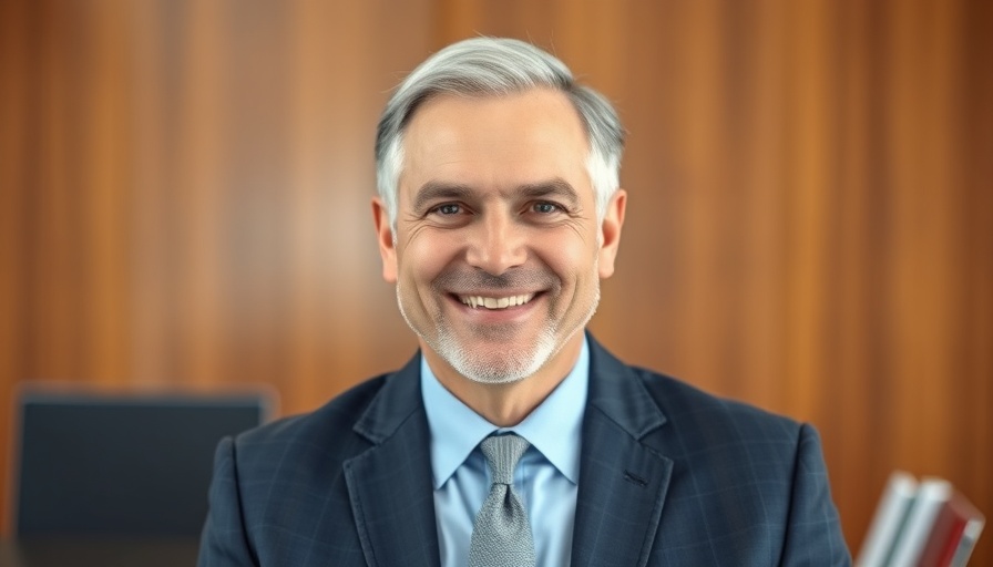 Professional man in suit, formal portrait