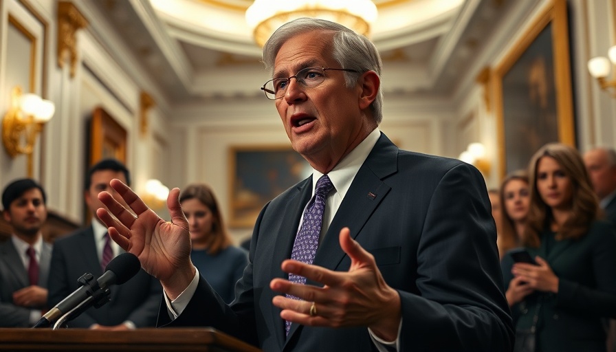 Senator discusses shutdown fight moving to Senate in a press conference.