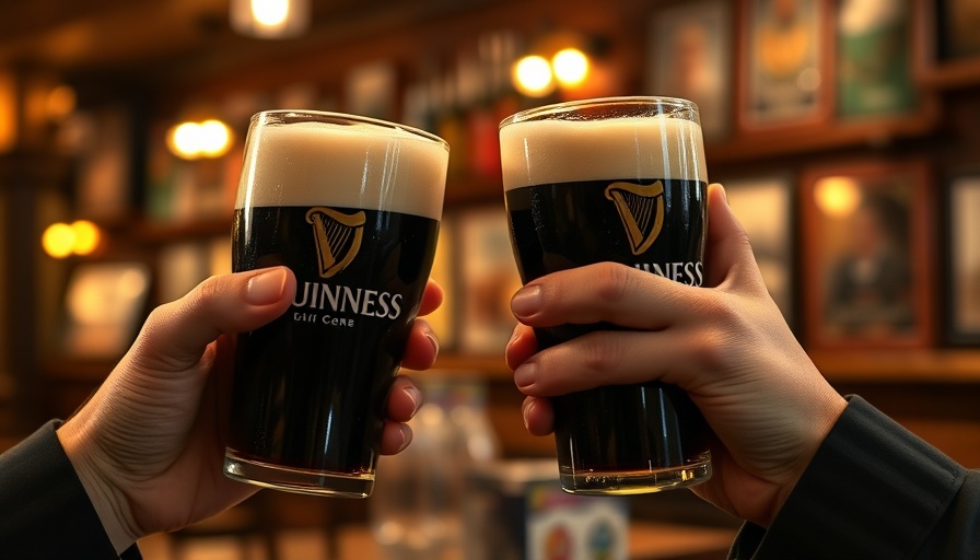 Toasting Guinness pints at Patrick Kennedy's Irish Pub Dallas