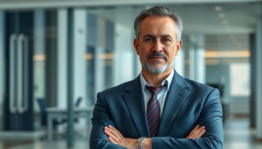 Crescent Real Estate leadership transition represented by mature businessman indoors.