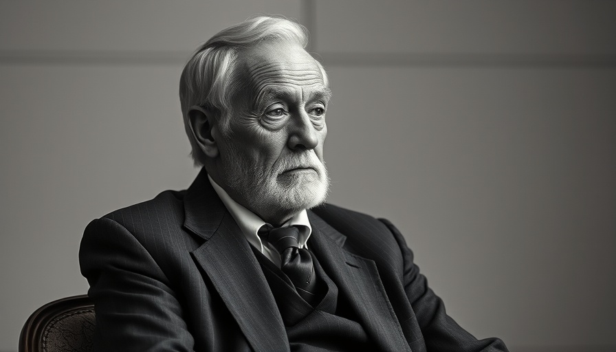 Distinguished man seated in historical style, related to Fireside Chats.