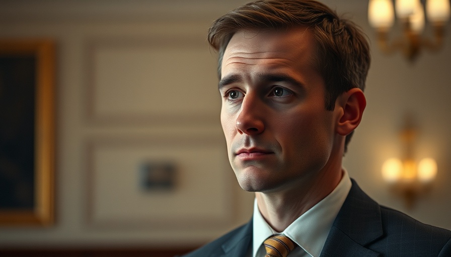 Pensive man indoors reflecting on Elon Musk's relationship with California.