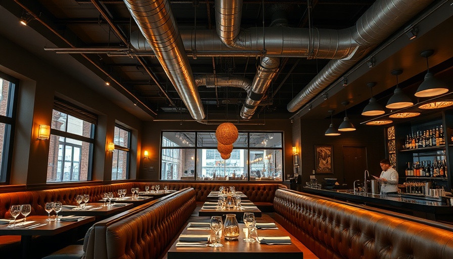 Trendy best downtown Dallas restaurant, cozy and inviting interior.