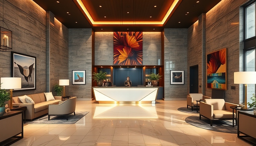 Elegant hotel lobby reflecting San Antonio dining atmosphere with modern decor.
