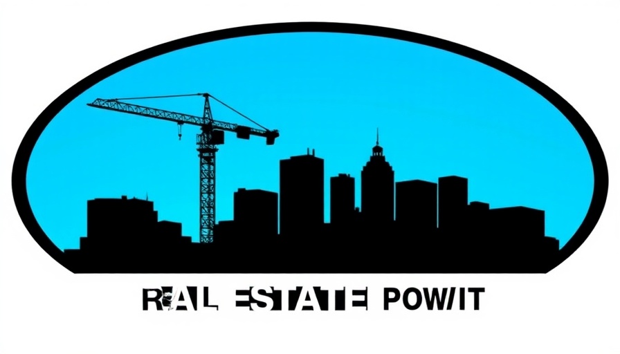 Logo for Building San Antonio Real Estate Event with cityscape silhouette.
