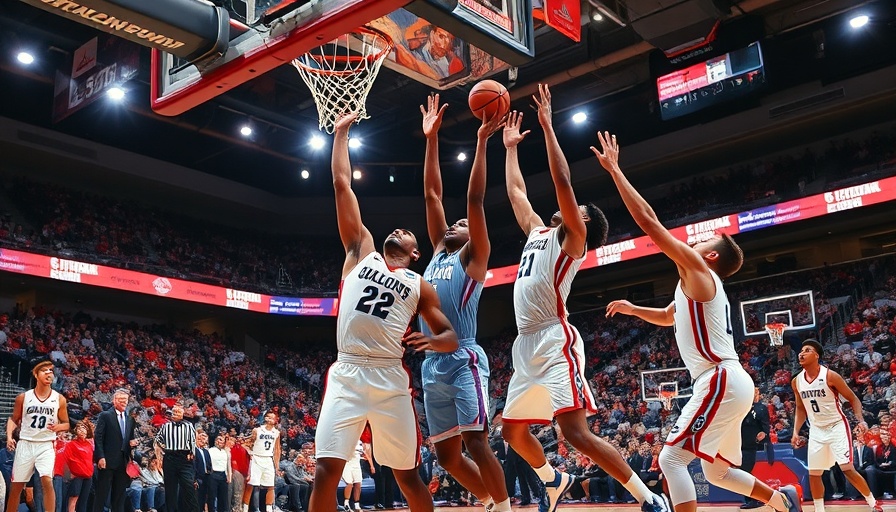 St. John's Big East Tournament Championship game action with players in motion.