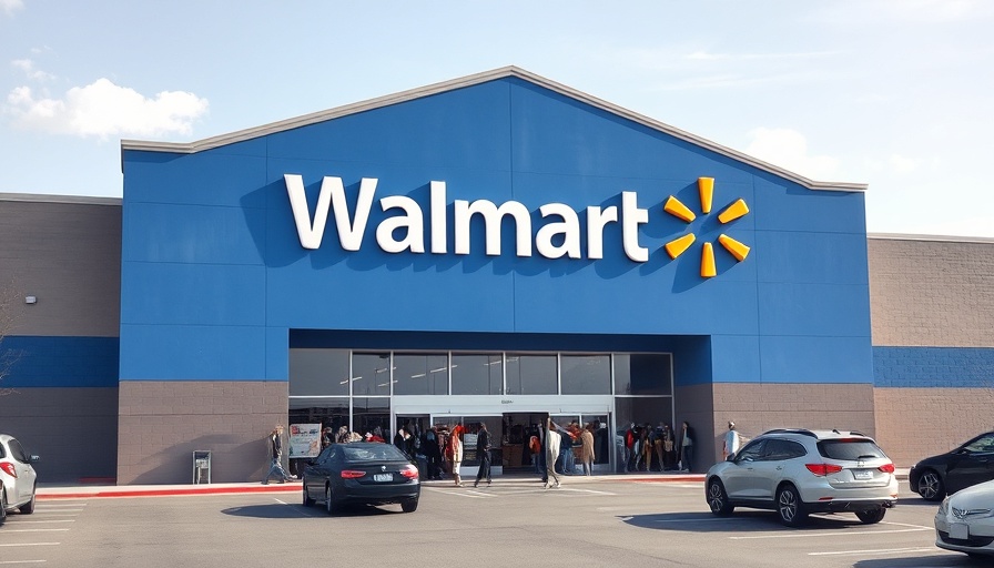 Walmart new store in Celina with blue facade and entrance.