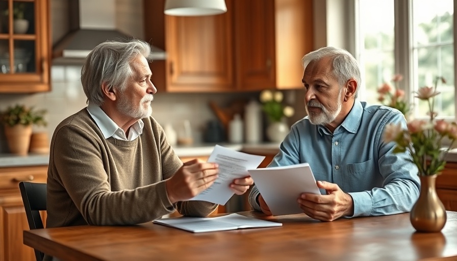 Middle-aged couple discussing finances in a cozy kitchen, Social Security overpayment recovery topic.