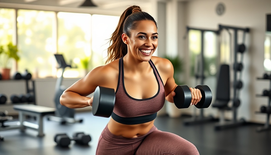 Female doing a 20 minute legs and booty workout in gym.