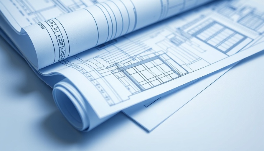Architectural blueprints representing design plans near Generation Park.