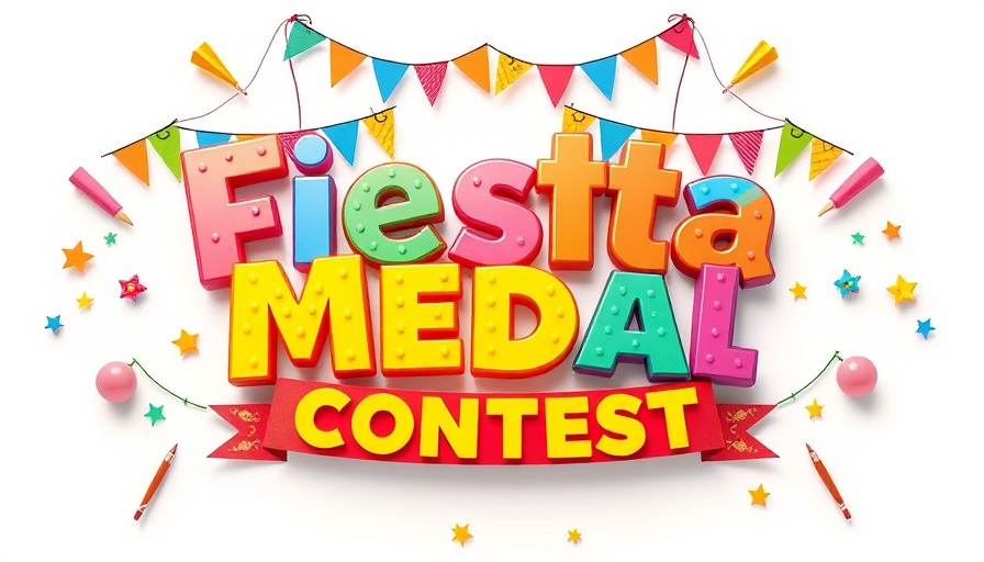 Fiesta medal contest logo in San Antonio with colorful design.