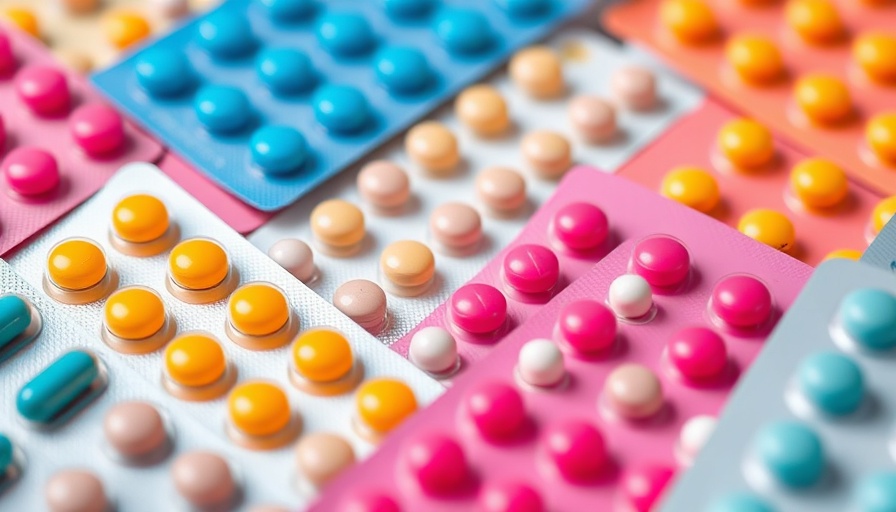 Assorted contraceptive pills in colorful blister packs, new contraceptive Slinda benefits.
